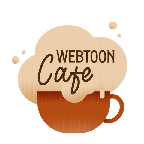 tasse de café pleine de mousse, webtoon café